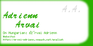 adrienn arvai business card